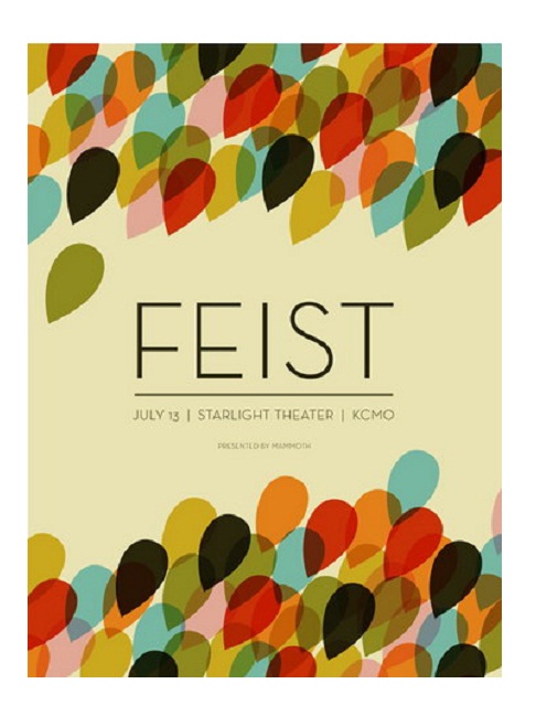 flyer design ideas - feist poster