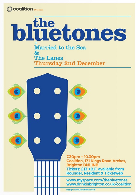 flyer design ideas - bluetones