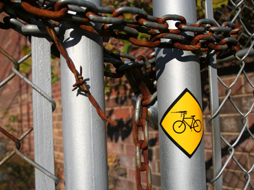 Bicycle Bumper Stickers - Gun