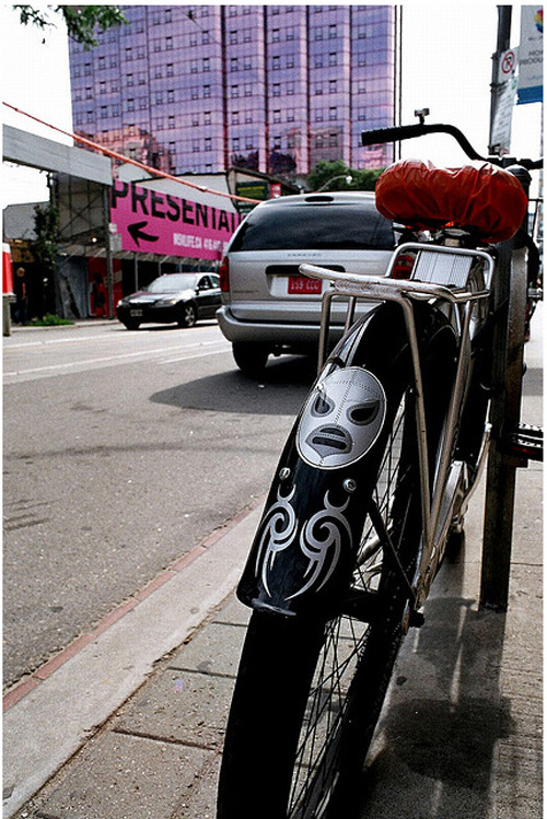 Bicycle Bumper Stickers - Luchador