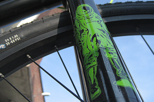 Bicycle Bumper Stickers- green