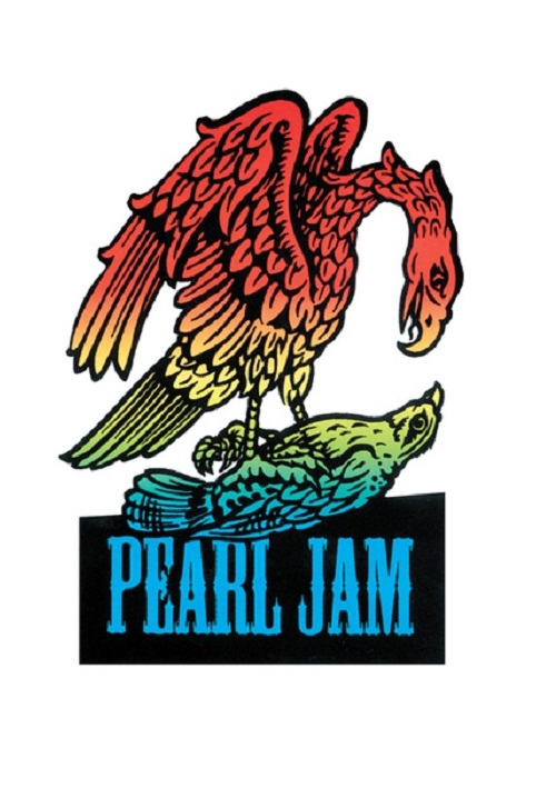 rock band stickers - pearl jam