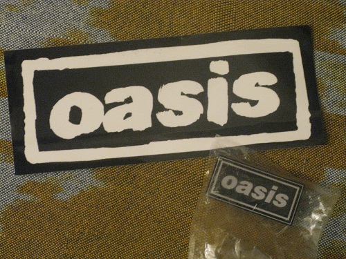 rock band stickers - Oasis