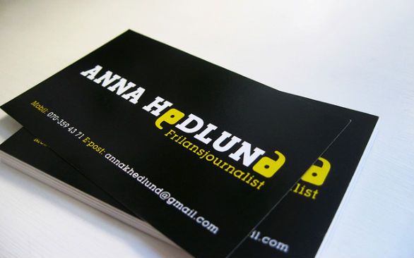 Sample Business Card Designs - Anna Hodlund