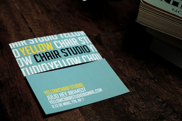 Sample Business Card Designs - Chair Studio