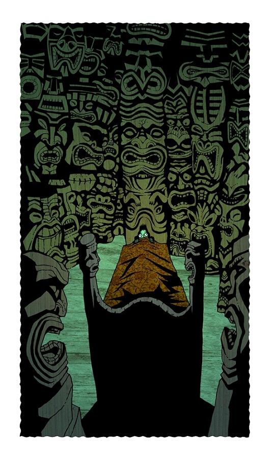 tiki art poster design inspiration - a night in the tiki room