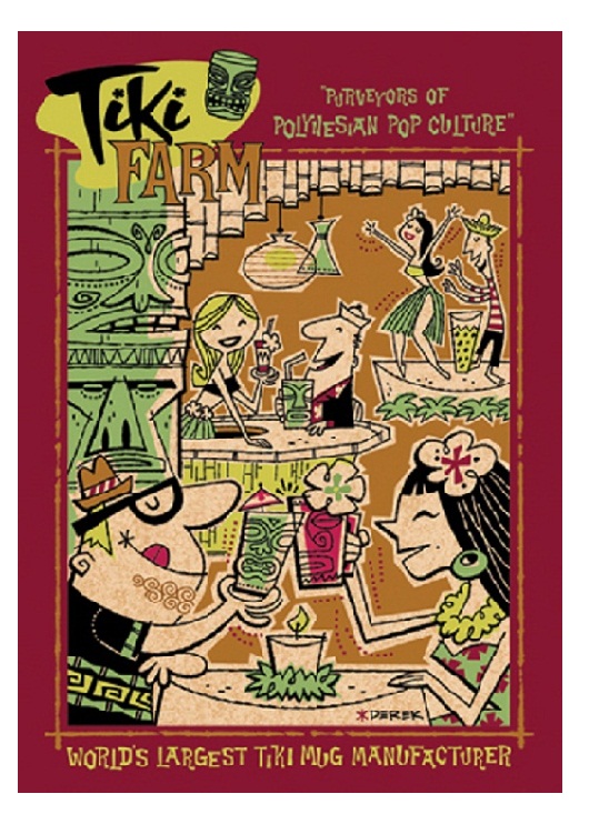 tiki art poster design inspiration - tiki farm