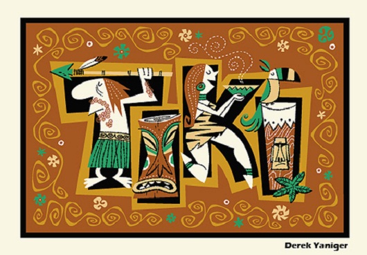 tiki art poster design inspiration