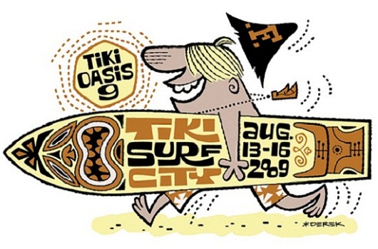 tiki art poster design inspiration - tiki oasis 9 teaser