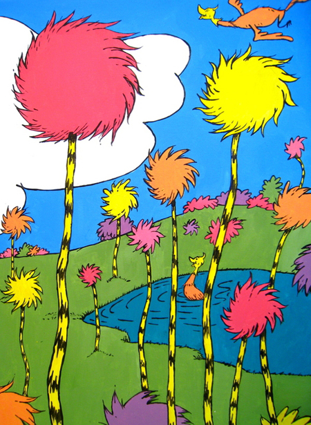 Dr. Seuss Art - trees