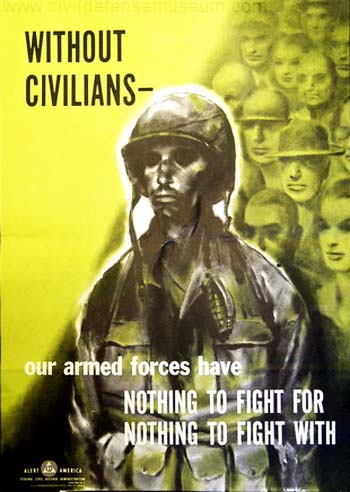 Vintage Home Front Posters - Without Civilians