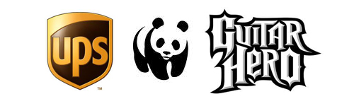 black, white and brown logo-neutrals