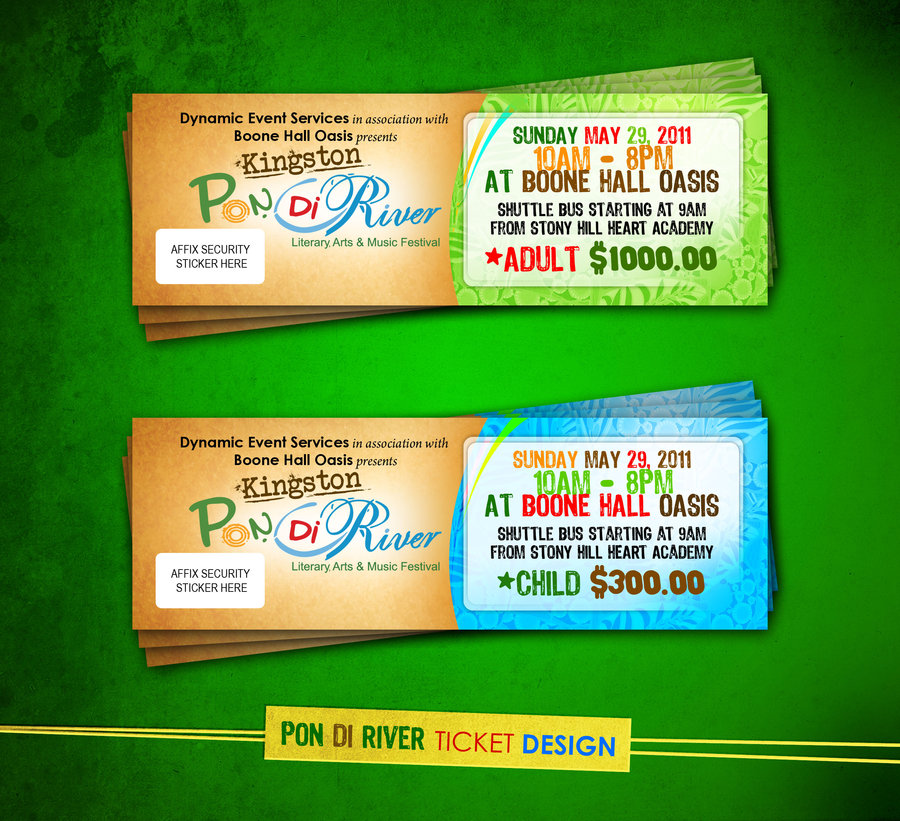 32 Excellent Ticket Design Samples Uprinting