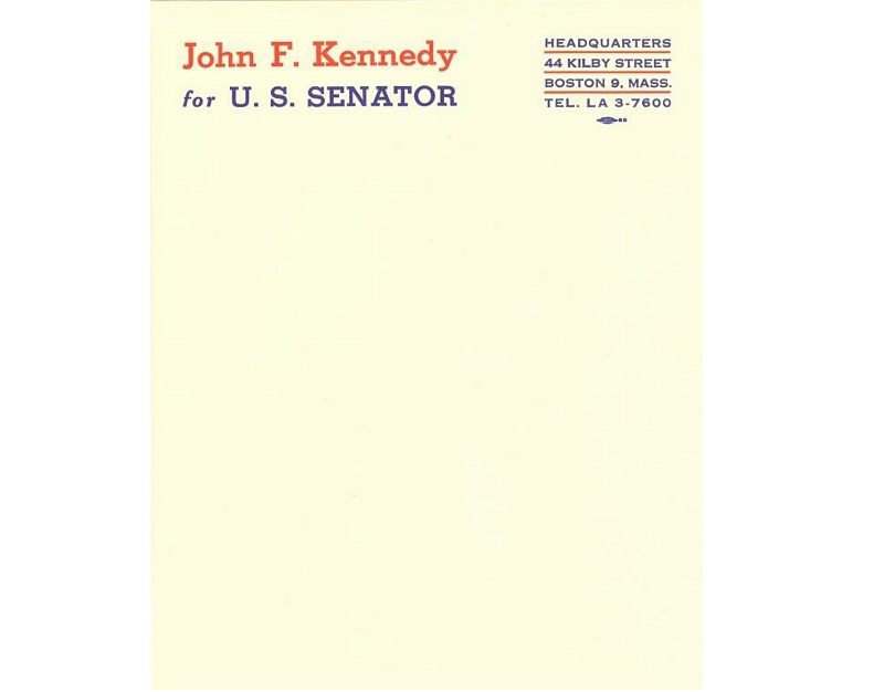 Personal letterheads - JFK