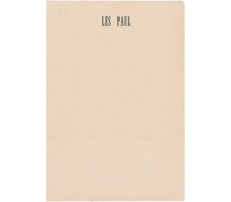 Personal Letterhead - Les Paul