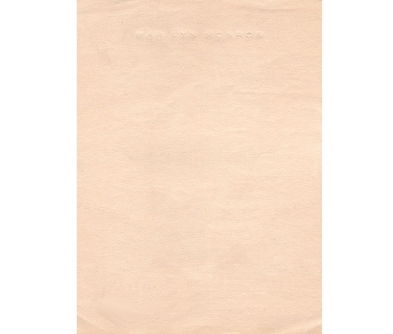 Personal Letterhead - Marilyn Monroe