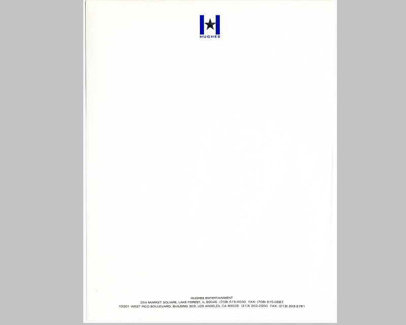 Personal Letterhead - John Hughes