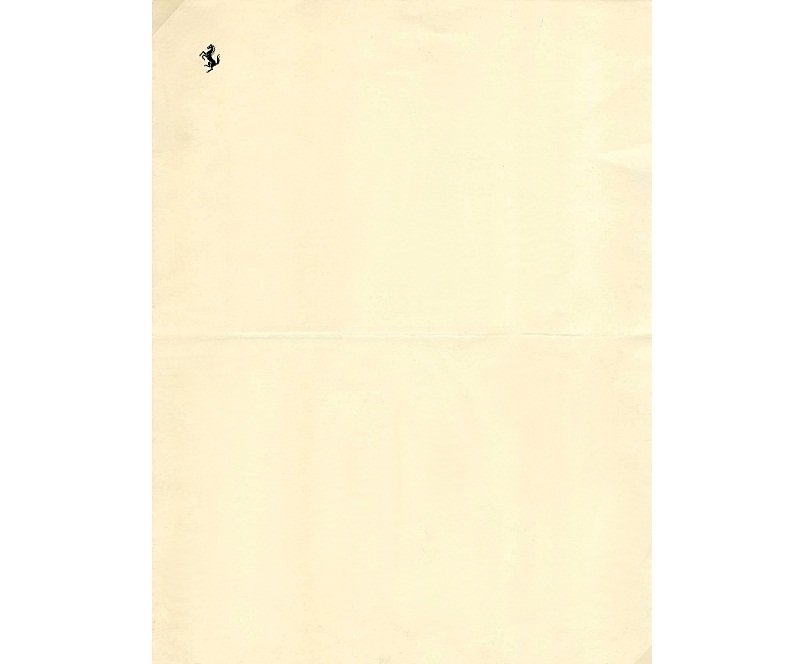 Personal Letterhead - Enzo Ferrari
