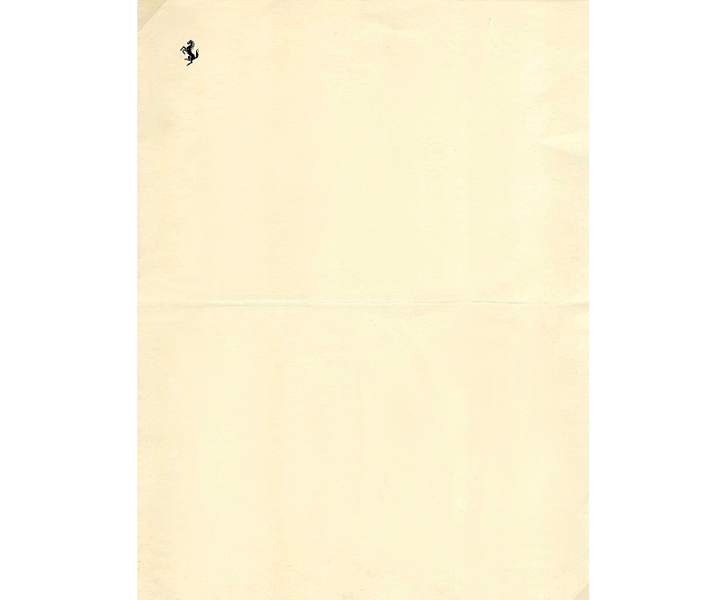 Personal Letterhead - Enzo Ferrari