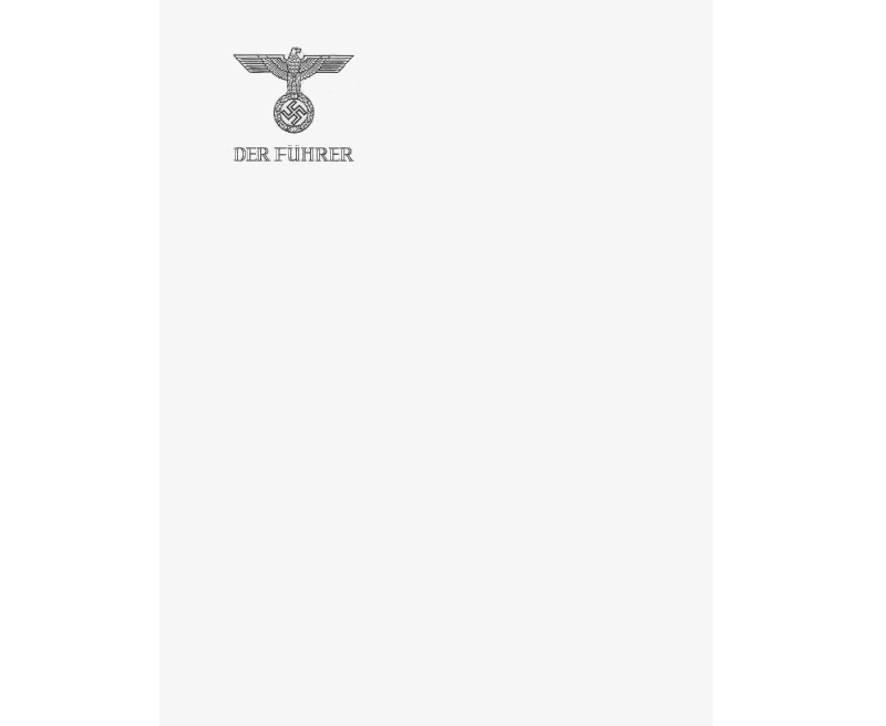 Personal Letterhead - Adolf Hitler