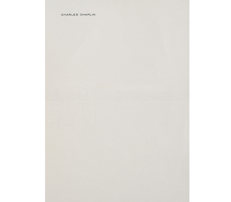 Personal Letterhead - Charlie Chaplin