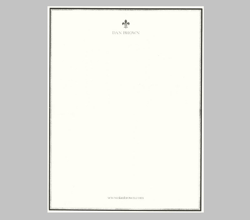 Personal Letterhead - Dan Brown