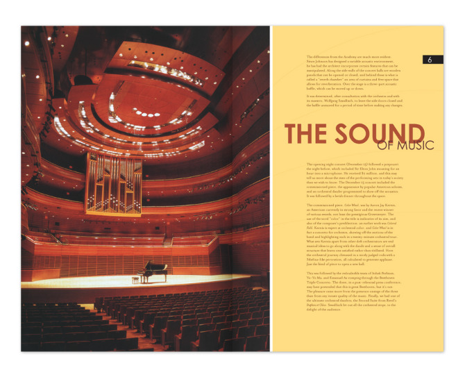 Viñoly: Kimmel Center Newsletter Inside Pages 03