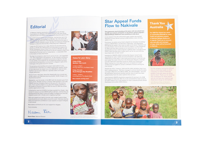 UNHCR “With You” Newsletter - Inside pages 02