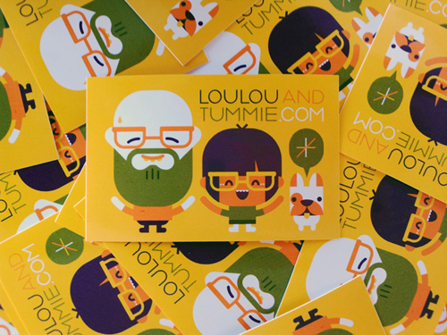 business postcard ideas 02 - loulou & tummie identity