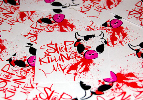 promotional stickers 09 - vegetarian stickers pack