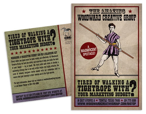 business postcard ideas 16 - woodward creative group self promotion campaign