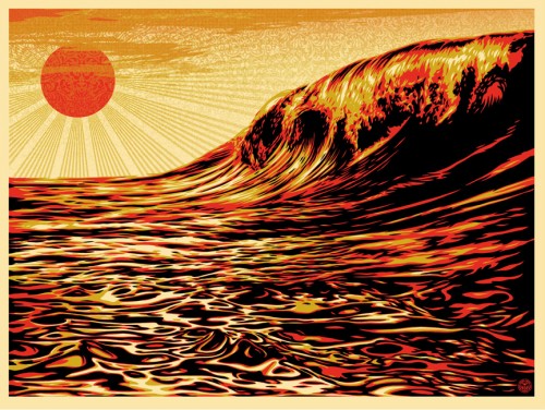 japan earthquake posters 02 - shepard fairey