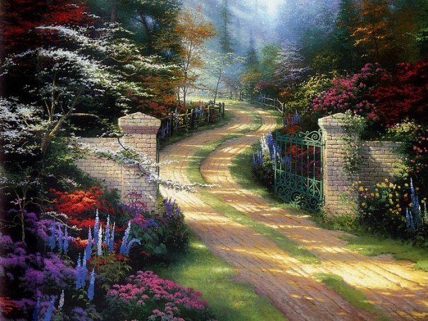 Kinkade 05 - Along the Lighted Path