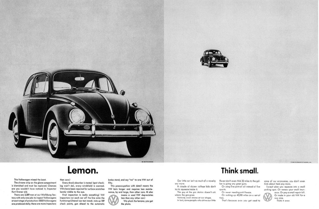VW Think Small 10 Print Advertisements That Succeed - VW Think Small