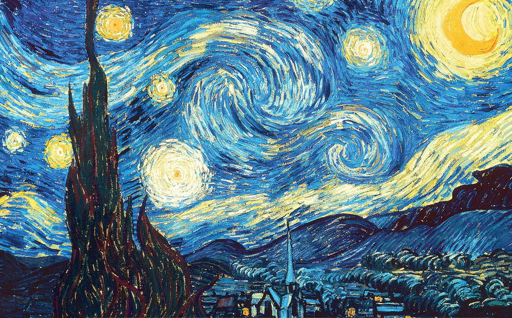 Vincent Van Gogh's Starry Night public domain painting