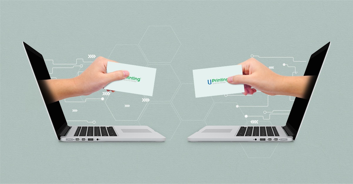 Exchanging business cards in digital times.