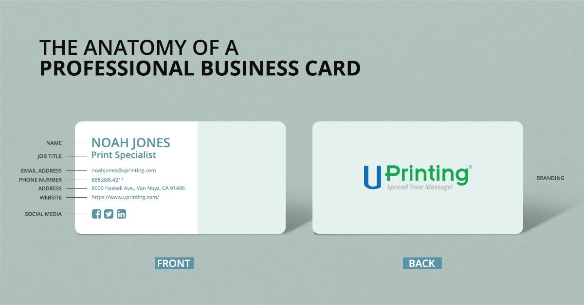 Contact information that should be in your business card