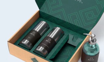 custom packaging green box