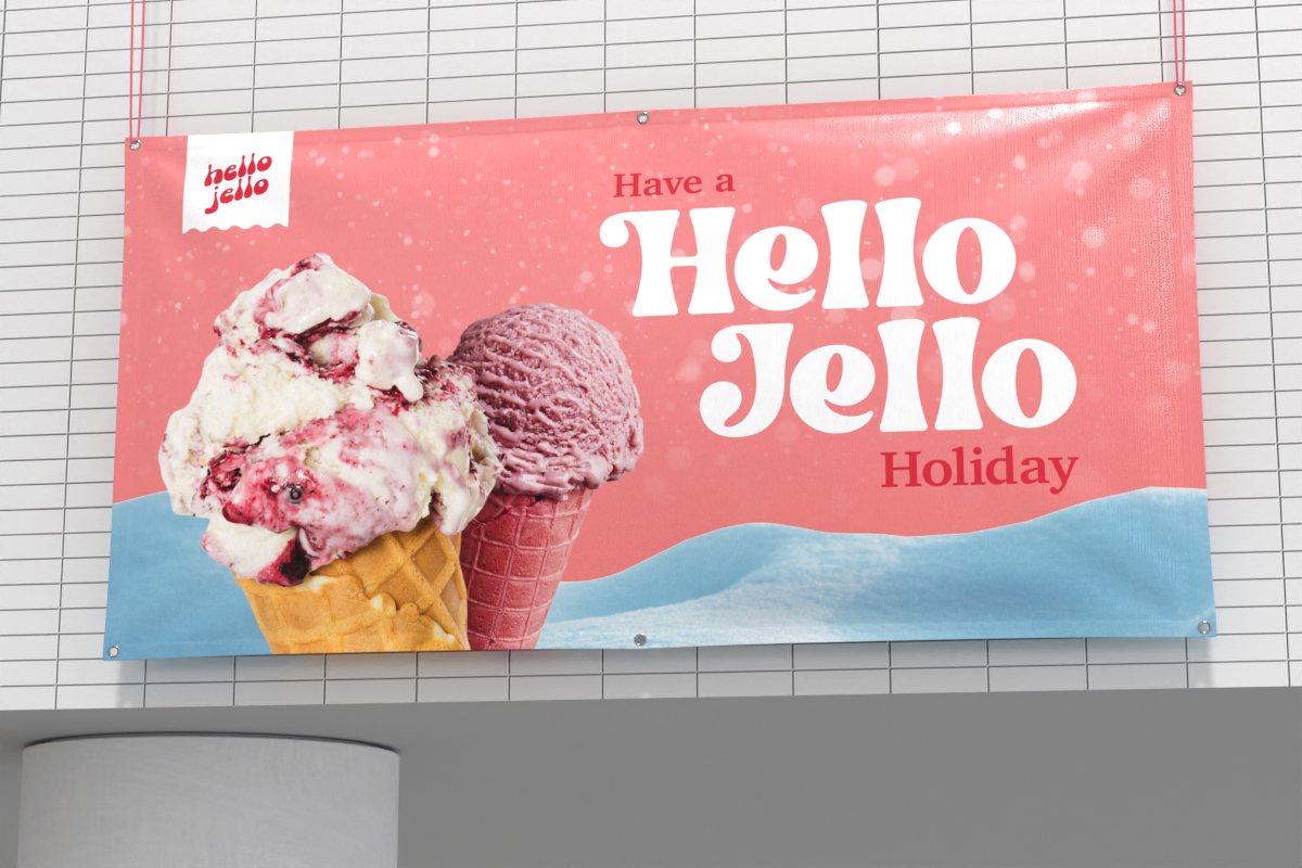 Holiday Vinyl Banner for Festive Celebrations