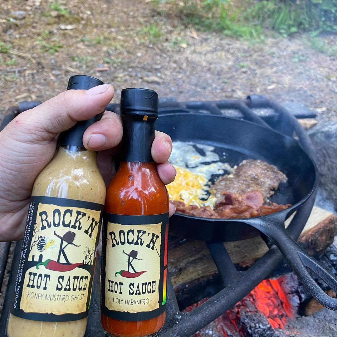 brown glass bottle labels for hot sauce