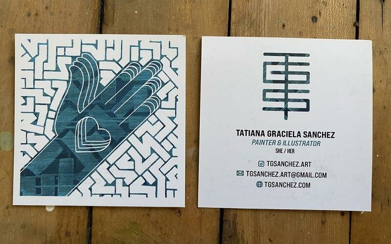 UPrinting Reviews Square Business Cards Tatiana Graciela Sanchez