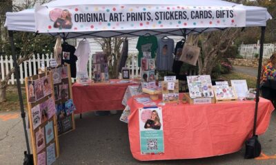 outdoor market booth setup