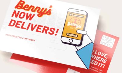 postcard for new service promotion