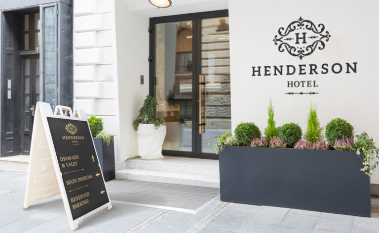 Premium A Frame Signs for Hotels