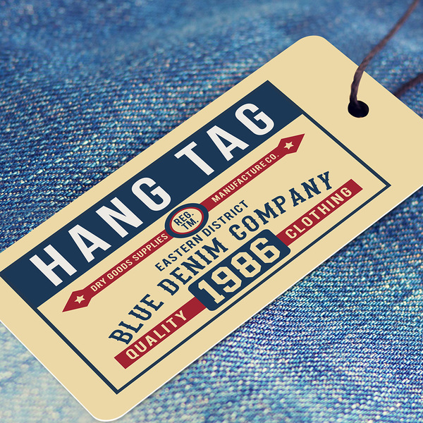Hang Tag attached to a pair of jeans