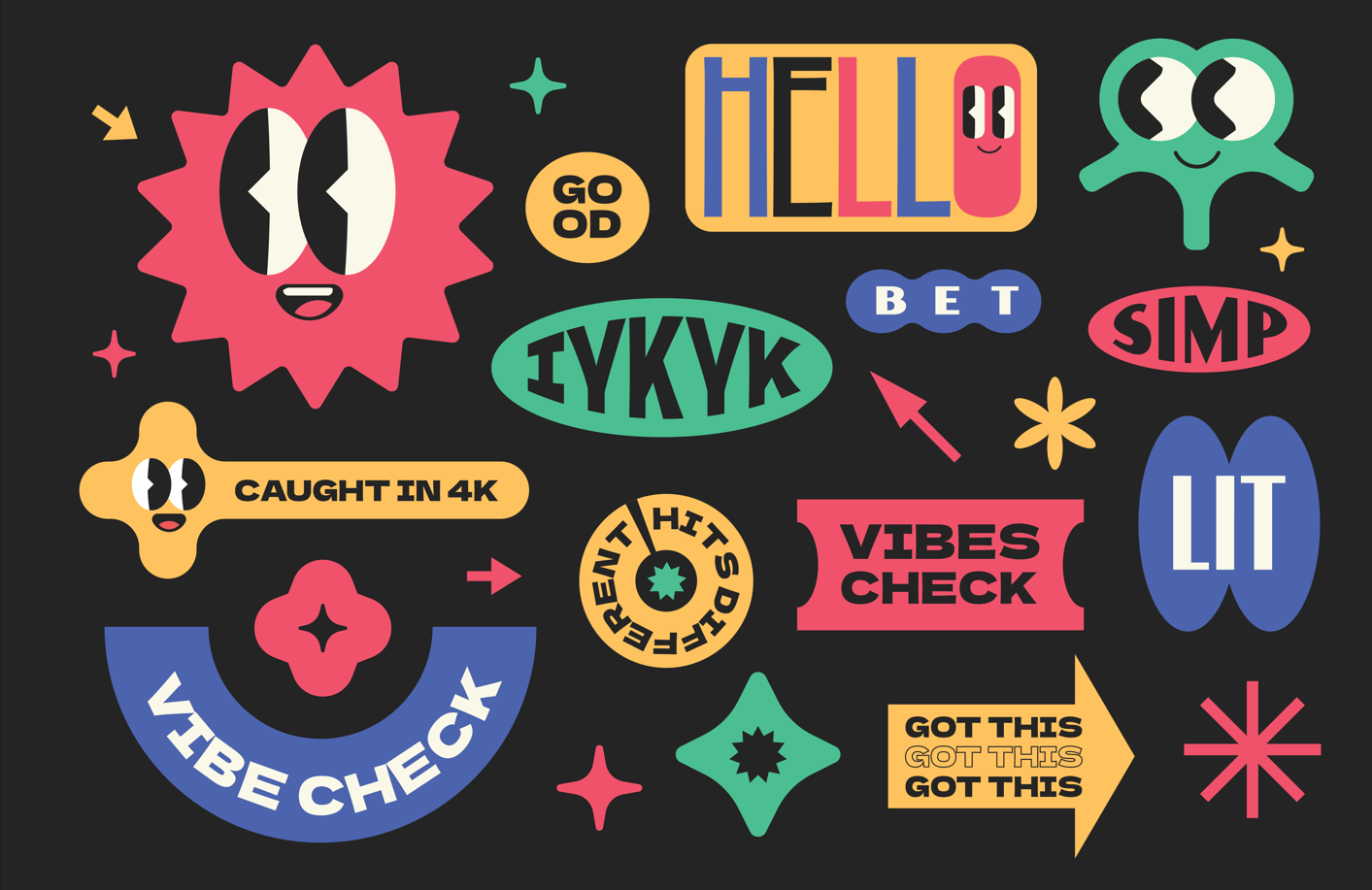 Gen Z Slangs Sticker