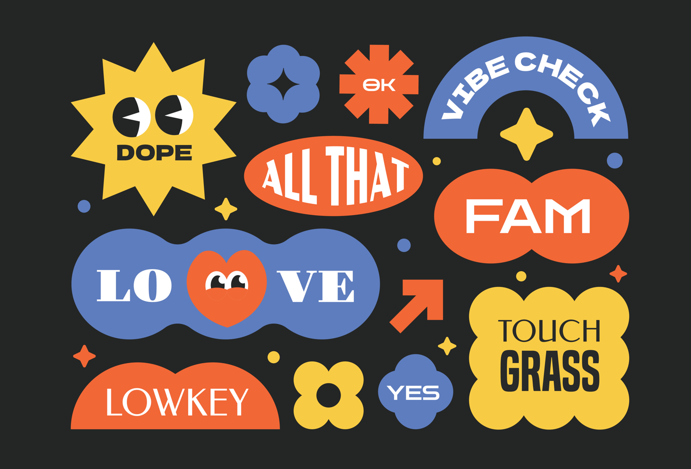Gen Z Slangs Sticker
