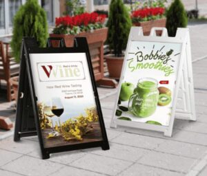 Frame Sign Width Most Common A-Frame Sign Sizes for Sidewalk Signs