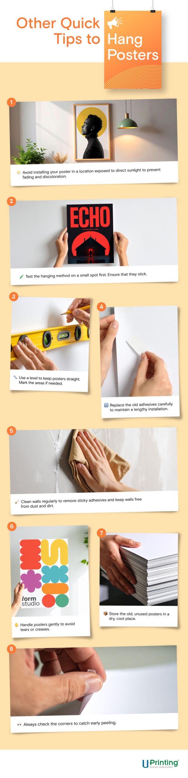 how to hang posters 3