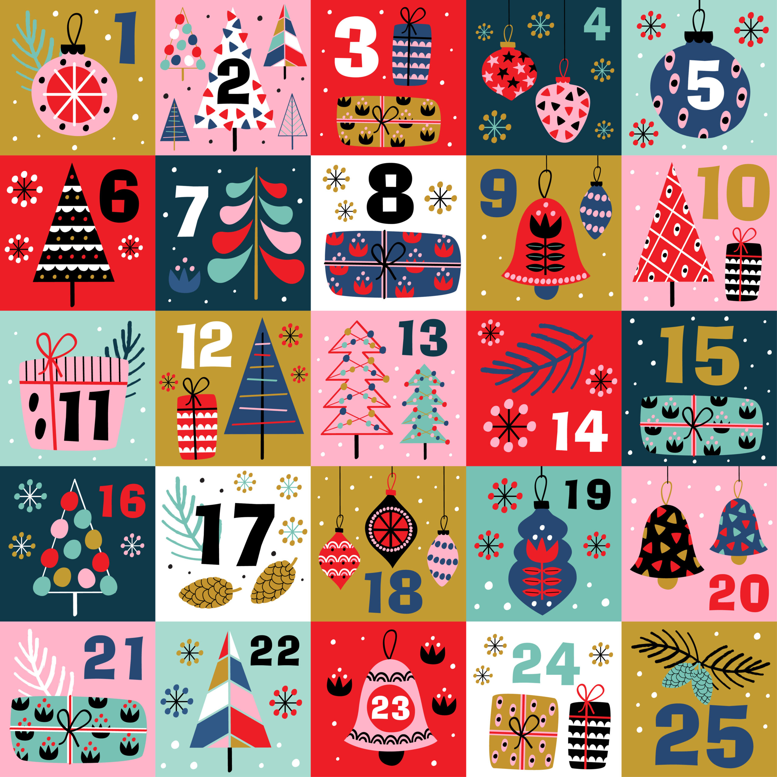 Colorful Advent Calendar